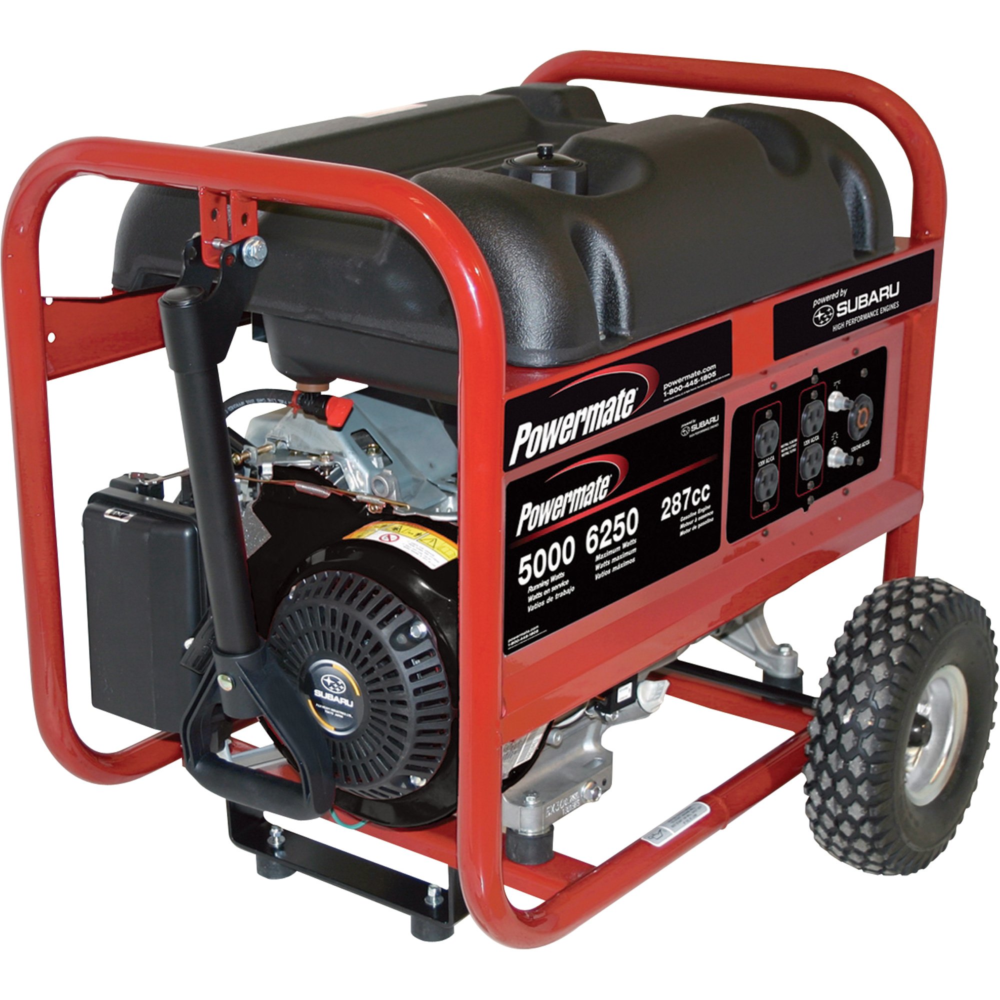 Powermate Portable Generator — 6250 Surge Watts, 5000 Rated Watts, Model# PM0435005